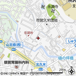 埼玉県所沢市久米1392-7周辺の地図