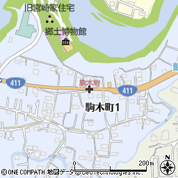 駒木町周辺の地図