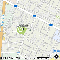千葉県松戸市胡録台236-6周辺の地図