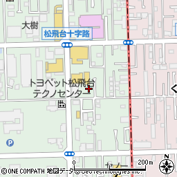千葉県松戸市松飛台周辺の地図