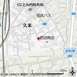 埼玉県所沢市久米511周辺の地図