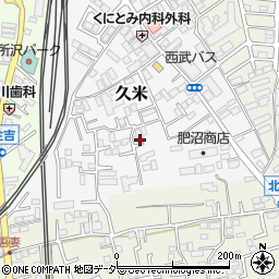 埼玉県所沢市久米506周辺の地図
