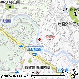 埼玉県所沢市久米1381-32周辺の地図