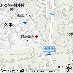 埼玉県所沢市久米543-4周辺の地図