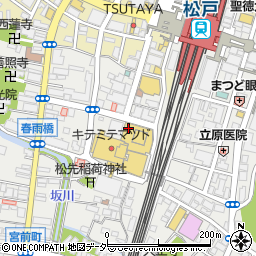 三菱ＵＦＪ銀行松戸西口支店 ＡＴＭ周辺の地図