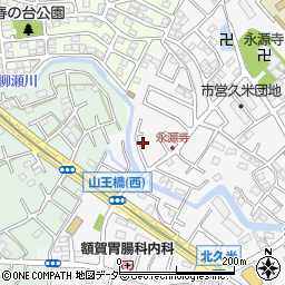 埼玉県所沢市久米1381周辺の地図
