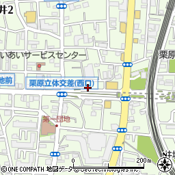 東京都足立区栗原4丁目3周辺の地図