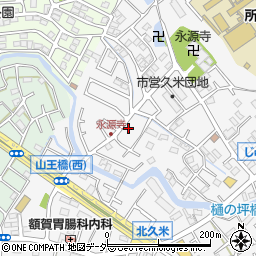 埼玉県所沢市久米1389-7周辺の地図