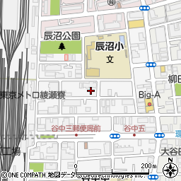 東京都足立区谷中5丁目周辺の地図