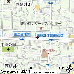 小松庵 西新井店周辺の地図