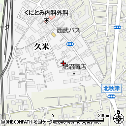埼玉県所沢市久米513-5周辺の地図