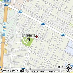 千葉県松戸市胡録台222周辺の地図