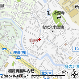 埼玉県所沢市久米1390-5周辺の地図