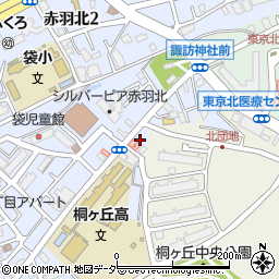 東京都北区赤羽北3丁目4周辺の地図