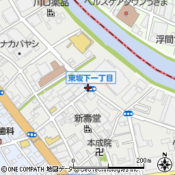 東坂下１周辺の地図