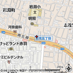 東京都北区岩淵町2-2周辺の地図