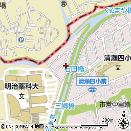石田橋児童遊園周辺の地図