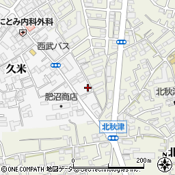 埼玉県所沢市久米544-6周辺の地図