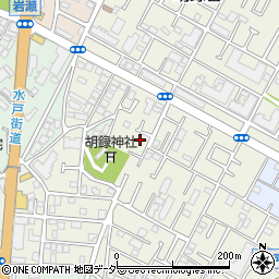 千葉県松戸市胡録台223-1周辺の地図