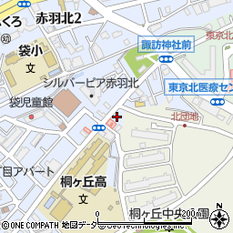 東京都北区赤羽北3丁目4-7周辺の地図