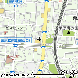 東京都足立区栗原4丁目2周辺の地図