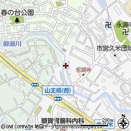 埼玉県所沢市久米1381-35周辺の地図