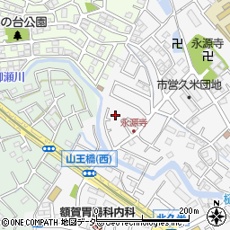 埼玉県所沢市久米1379-3周辺の地図