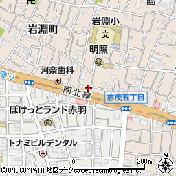東京都北区岩淵町3-1周辺の地図
