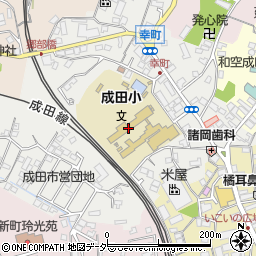 成田市　成田児童ホーム周辺の地図