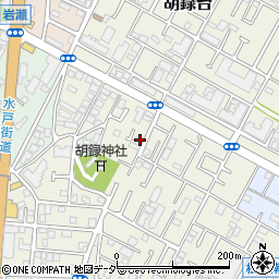 千葉県松戸市胡録台221-3周辺の地図
