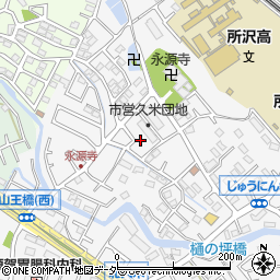 埼玉県所沢市久米1355-5周辺の地図
