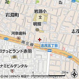 東京都北区岩淵町2-6周辺の地図