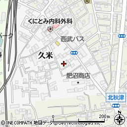 埼玉県所沢市久米516-6周辺の地図