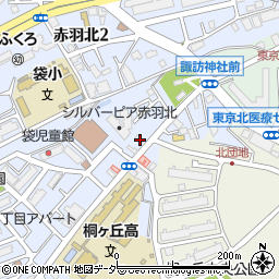 東京都北区赤羽北3丁目2-5周辺の地図