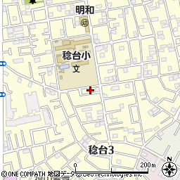 千葉県松戸市稔台3丁目7周辺の地図