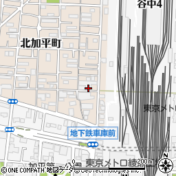 東京都足立区北加平町8周辺の地図