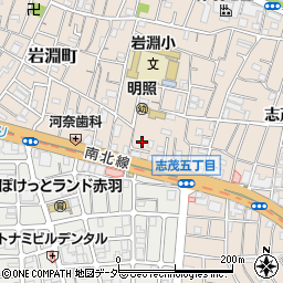 東京都北区岩淵町2-7周辺の地図