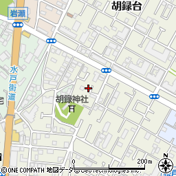 千葉県松戸市胡録台224周辺の地図