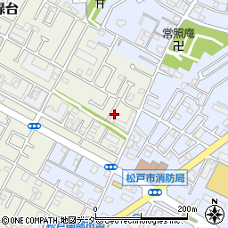千葉県松戸市胡録台161-1周辺の地図