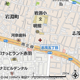 東京都北区岩淵町2周辺の地図
