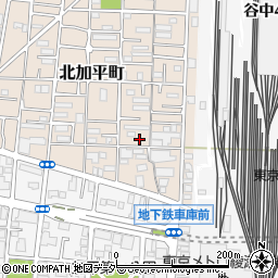 東京都足立区北加平町7周辺の地図
