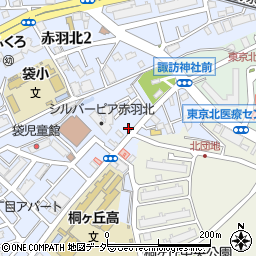 東京都北区赤羽北3丁目2-4周辺の地図
