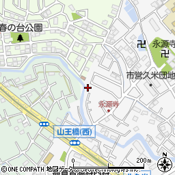 埼玉県所沢市久米1372-32周辺の地図