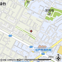 千葉県松戸市胡録台161-8周辺の地図