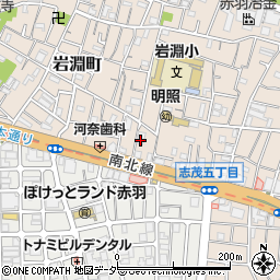 東京都北区岩淵町3-5周辺の地図