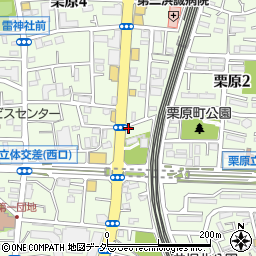 東京都足立区栗原4丁目1-8周辺の地図