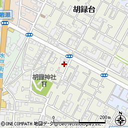 千葉県松戸市胡録台209-2周辺の地図