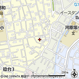 千葉県松戸市稔台3丁目11周辺の地図