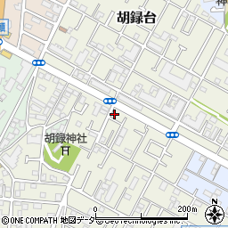 千葉県松戸市胡録台210-2周辺の地図