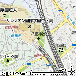 八幡神社赤羽周辺の地図